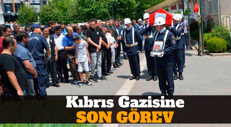 Samsun'da Kıbrıs Gazisi'ne son görev