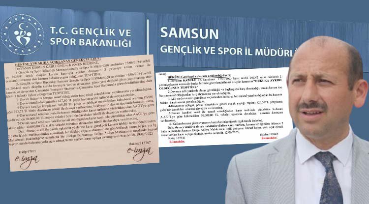 Samsun'da mahkemeyi takmayan müdür pes dedirtti