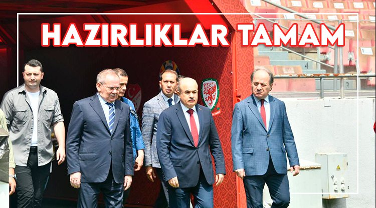 Samsun'da milli maç hazırlıkları tamamlandı