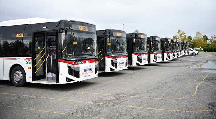 Samsun'da Otobüs Filosu Büyüyor