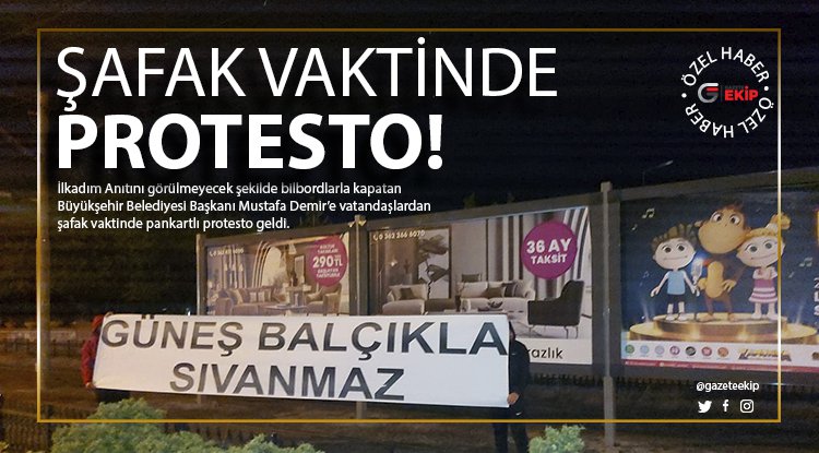 Samsun'da şafak vaktinde pankartlı protesto!