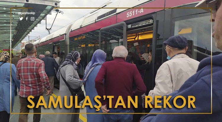 Samsun'da SAMULAŞ’tan yolcu rekoru