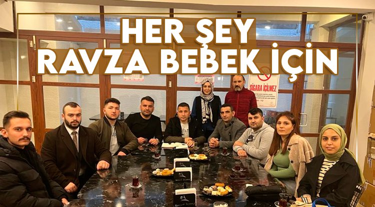 Samsun'da SMA'lı Ravza bebeğe umut ışığı olmak için toplandılar