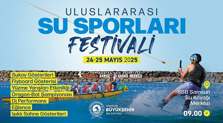 Samsun'da su sporları heyecanı başlıyor