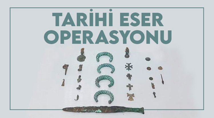 Samsun'da tarihi eser operasyonu