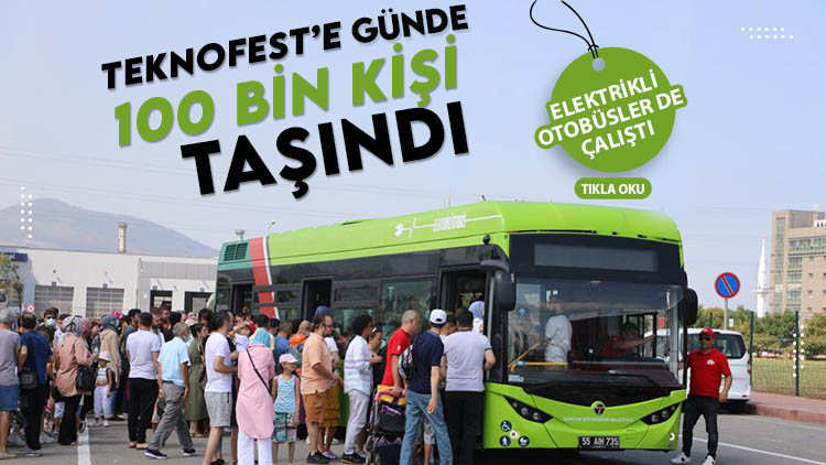 Samsun'da Teknofest'e günde 100 bin kişi taşındı