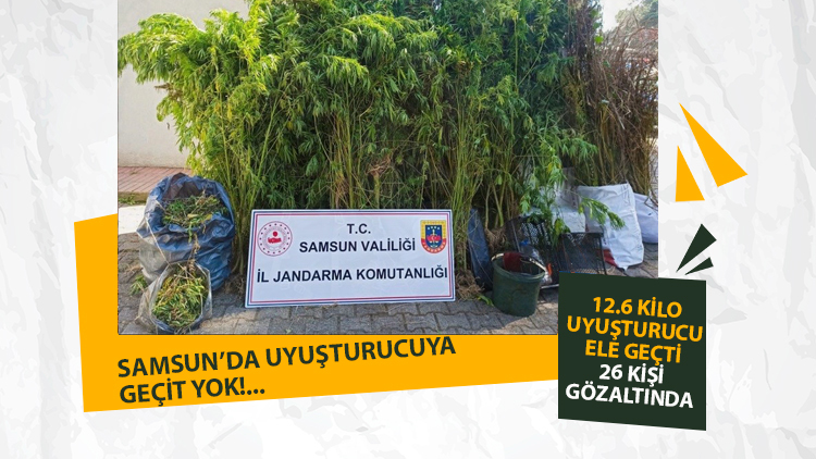 Samsun'da uyuşturucuya geçit yok
