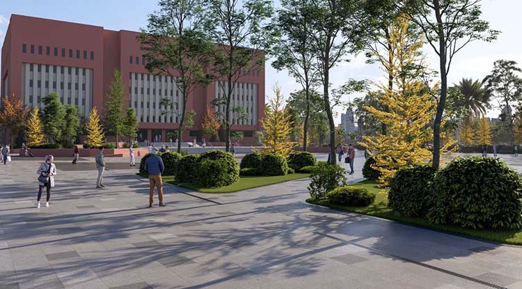 Samsun'da Valilik Meydanı'na modern dokunuş