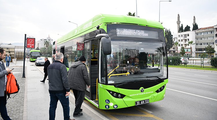 Samsun'da ‘Yeşil’ ulaşımla bin 770 ton karbondioksit salınımı engellendi