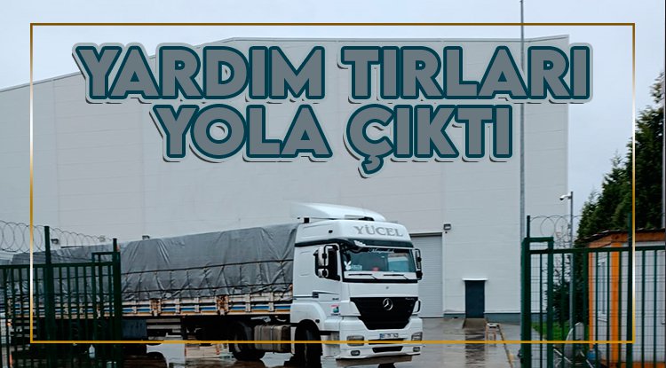 Samsun'dan yardım tırları deprem bölgesine gidiyor