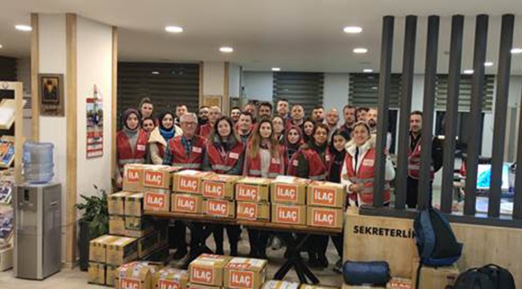 Samsun Ecza Odası afet bölgesinde