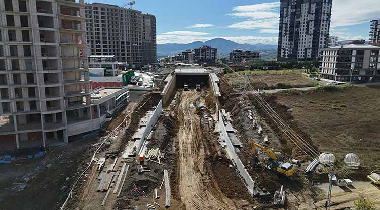 Samsun RTE Bulvarı'nda hummalı çalışma