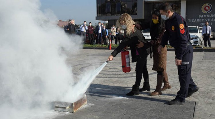 Samsun TSO personeline ‘Yangın’ eğitimi
