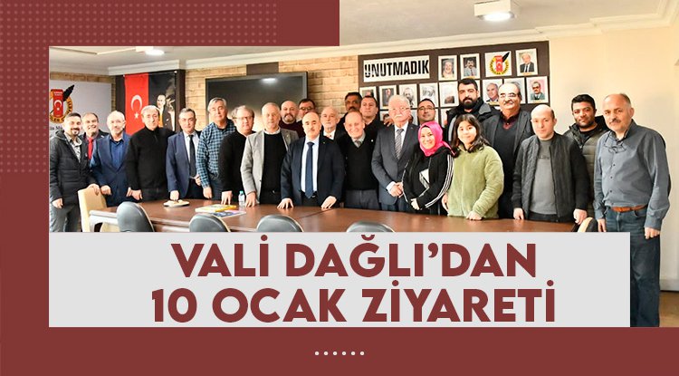Samsun Valisi Dağlı'dan gazetecilere '10 Ocak' kutlaması