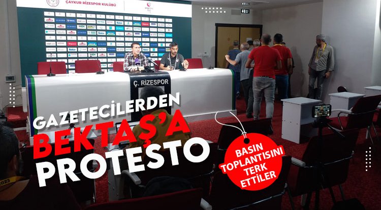 Samsunlu gazetecilerden Bayram Bektaş'a protesto