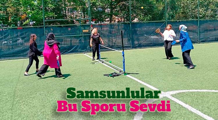 Samsunlular 'pickleball'ı sevdi