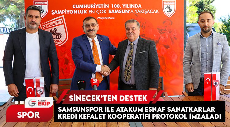 Samsunspor, Başkan Sinecek ile protokol imzaladı