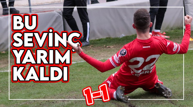 Samsunspor Manisa'da galibiyeti kaçırdı