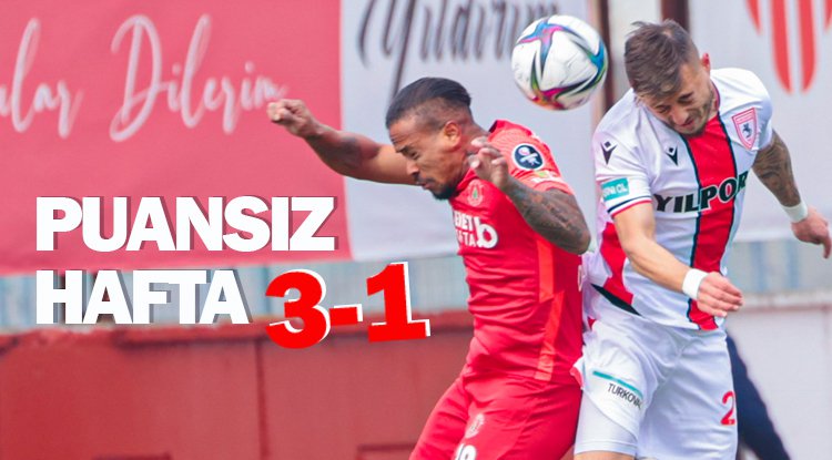 Samsunspor puansız dönüyor