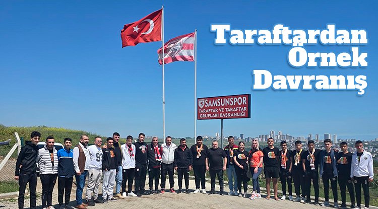 Samsunspor taraftarından örnek davranış