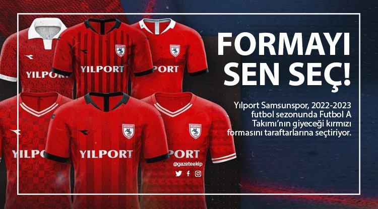 Samsunspor’un formasını taraftar seçecek