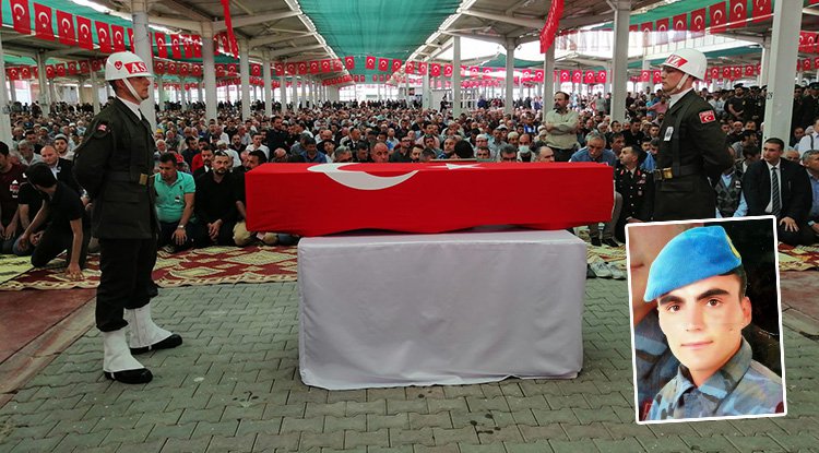 Şehit Hasan Çatal son yolculuğuna uğurlandı