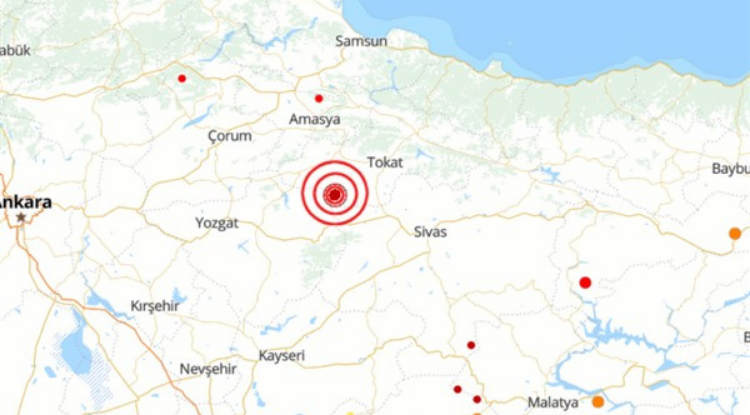 Tokat'ta deprem: Samsun'da da hissedildi!