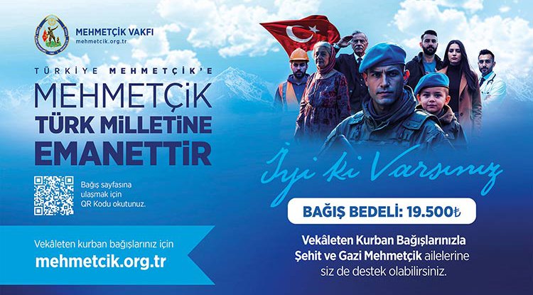 TSK Mehmetçik Vakfı, Vekaleten Kurban Bağışlarını Kabul Ediyor