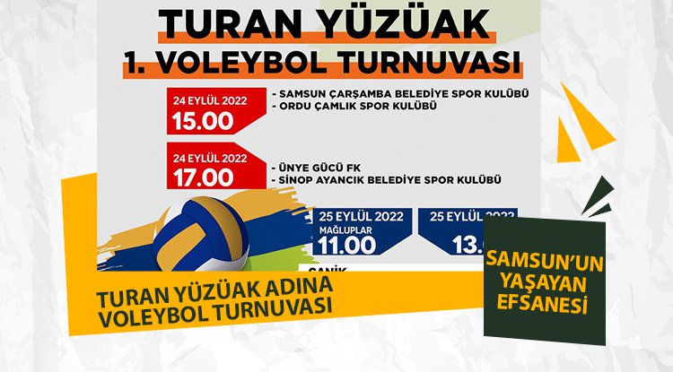 Turan Yüzüak adına voleybol turnuvası