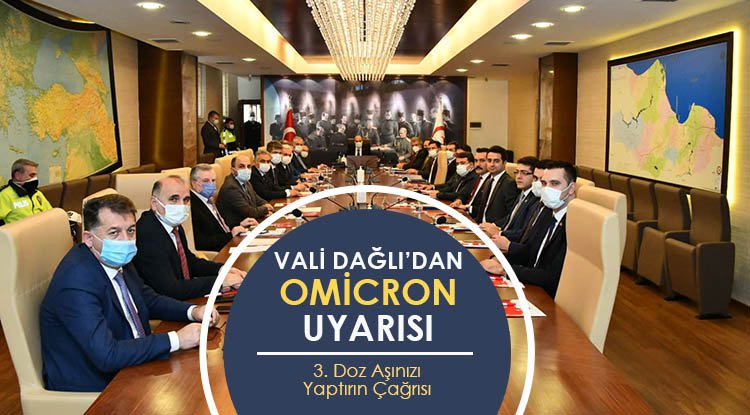 Vali'den Omicron'a karşı 3. doz çağrısı