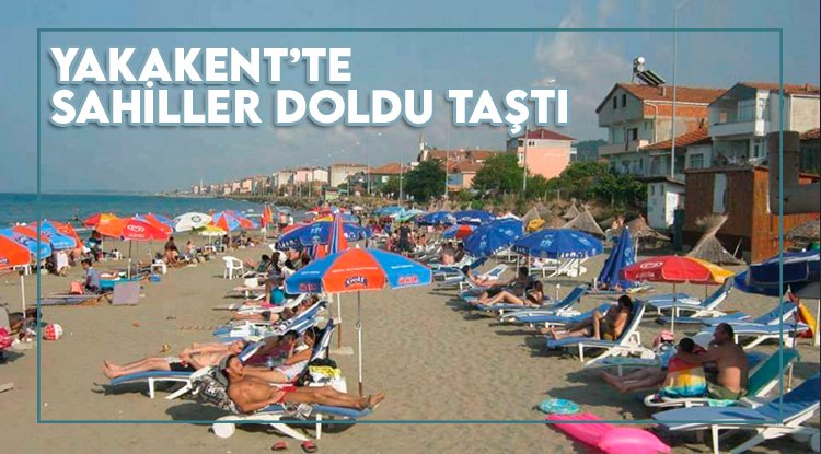 Yakakent sahillerinde yaz yoğunluğu