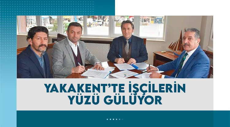 Yakakent'te belediye işçilerinin yüzü gülüyor