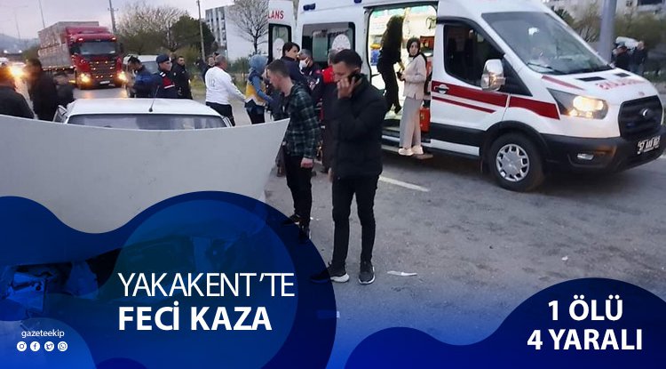 Yakakent'te feci kaza