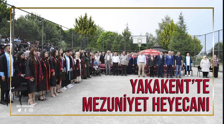 Yakakent'te mezuniyet heyecanı