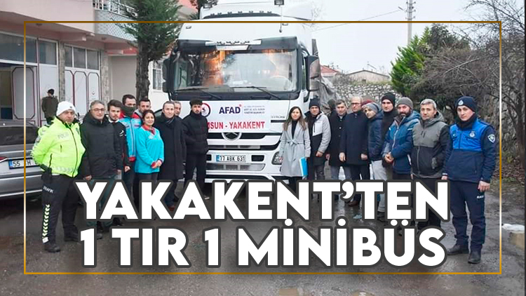 Yakakent'ten deprem bölgesine yardımlar sürüyor