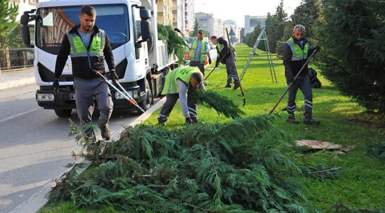 Yeşil alanlar bakımda
