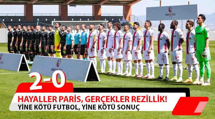 Yine Samsunspor, yine hüsran!